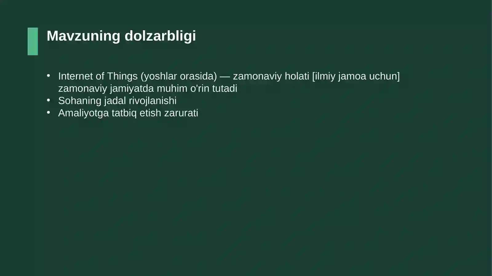 Internet of Things (yoshlar orasida) — zamonaviy holati [ilmiy jamoa uchun] 4