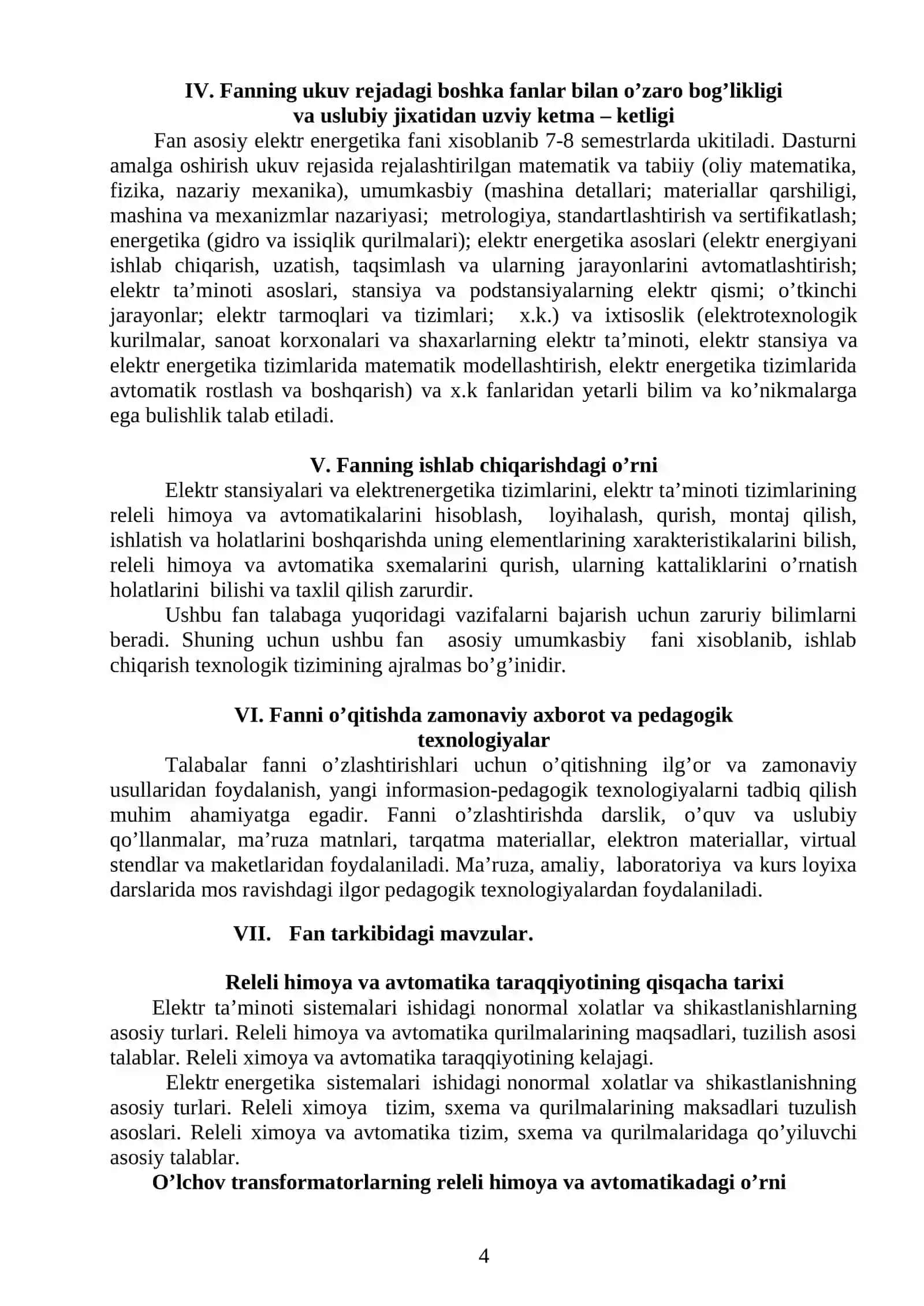 RELE HIMOYASI VA AVTOMATIKA FAN DASTURI 4