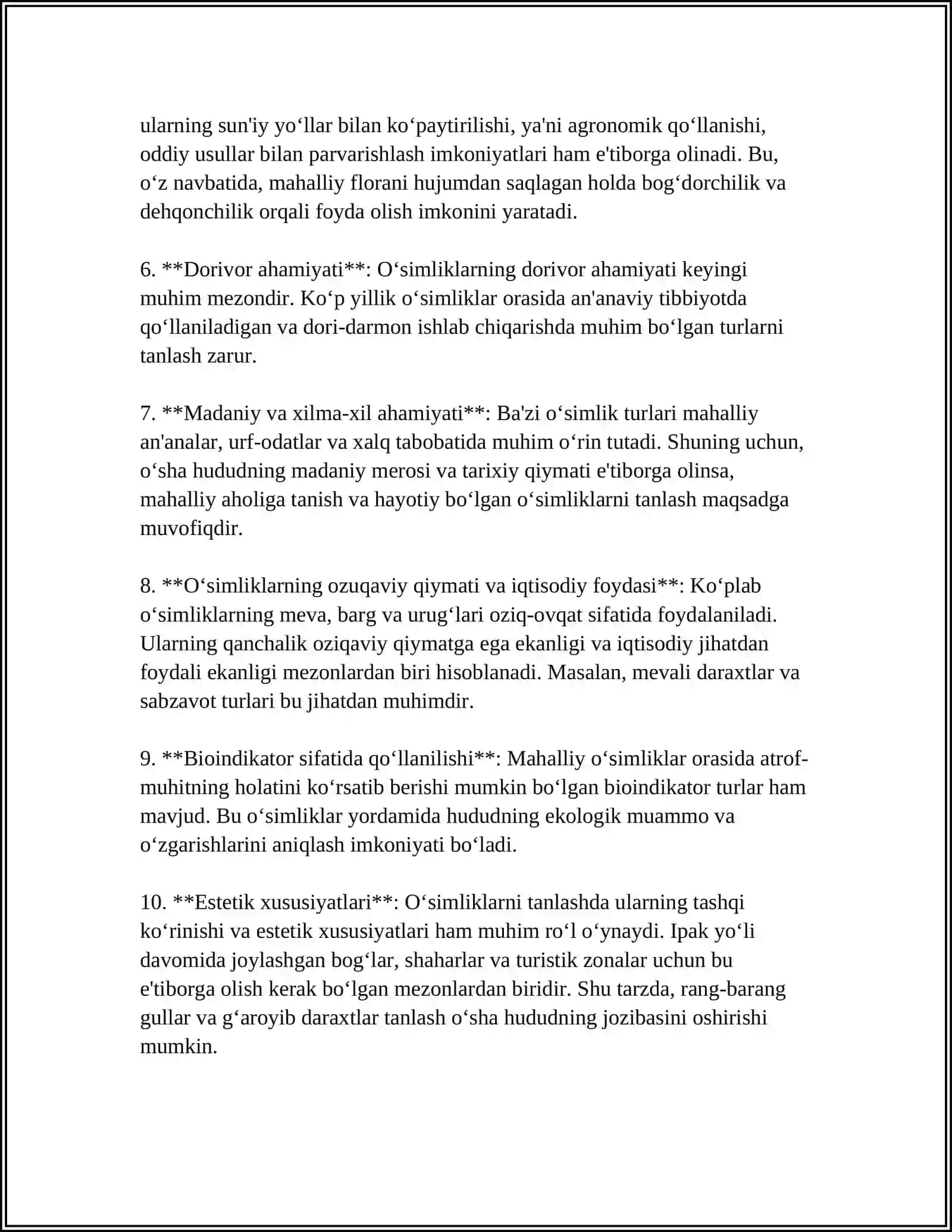 MAHALLIY FLORADAN 10 XIL ÒSIMLIKNI QILIB BER 4