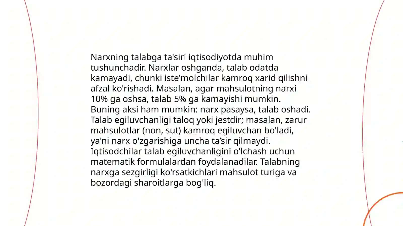 Talab va taklif qonuniga koʻra narx belgilash usullari 4