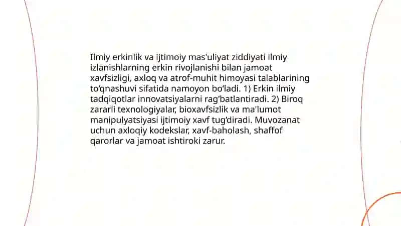 Ilmiy tafakkurning axloqiy va ijtimoiy chegaralari 4
