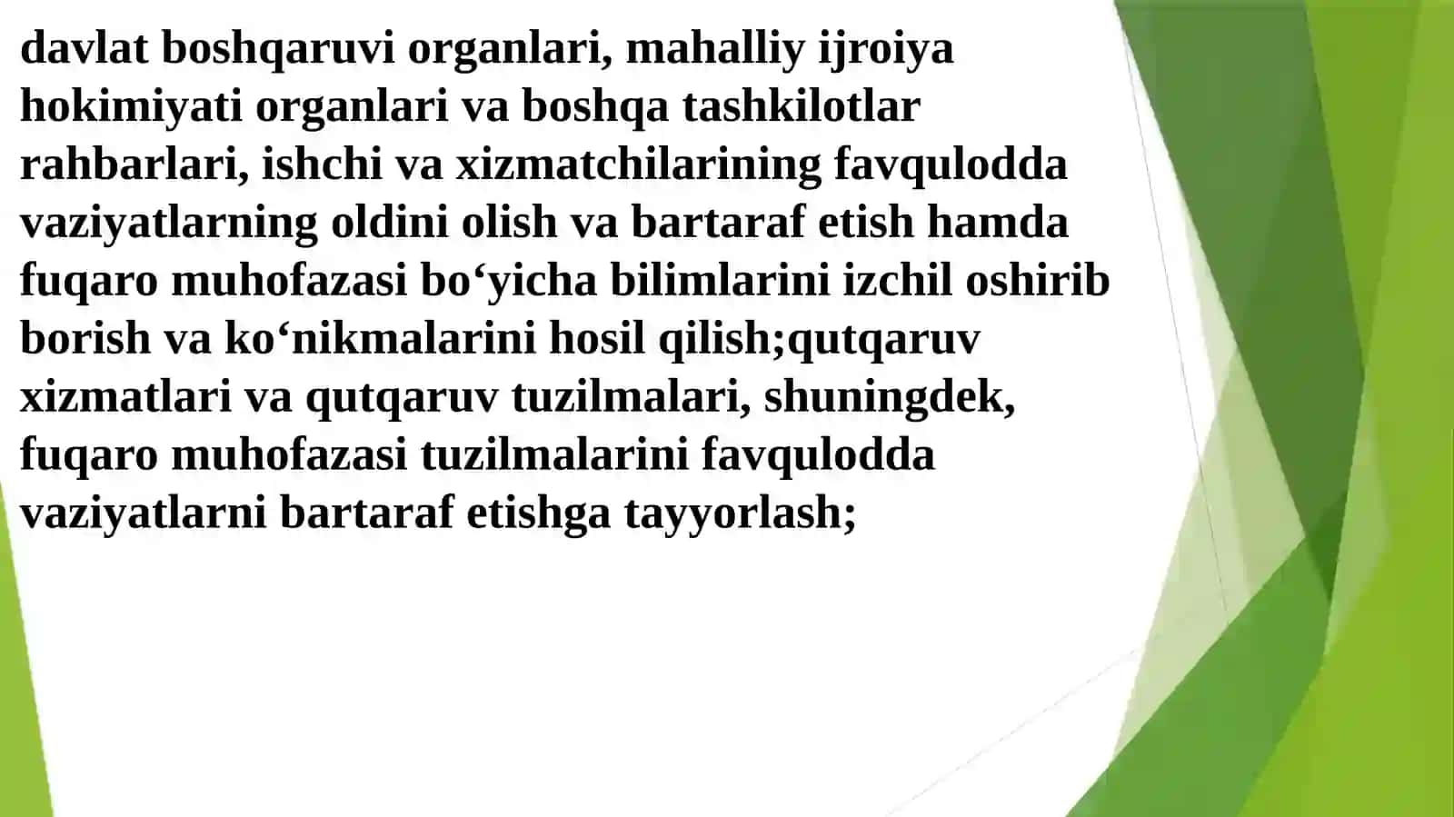 Favqulotda vaziyatlarga ma'naviy-ruxiy tayyorlargik 4