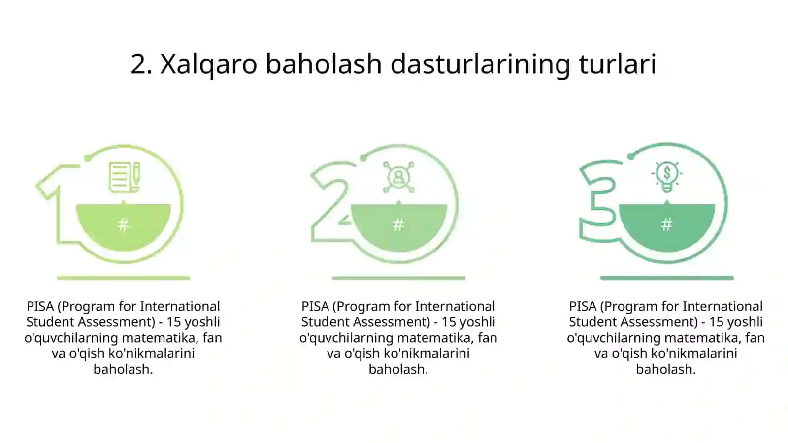 Xalqaro baholash dasturlari 4