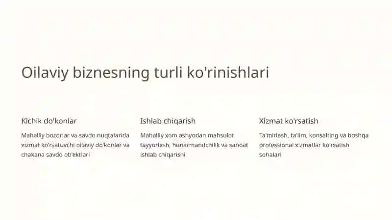 Oilaviy tadbirkorlikni rivojlantirishning iqtisodiy asoslari 4