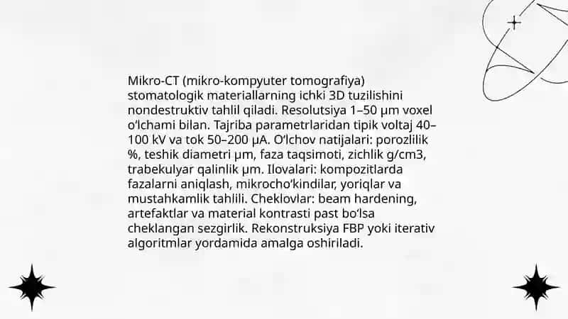 Stomatolagik materiallarni tekshirishning radiatsion usullari 4
