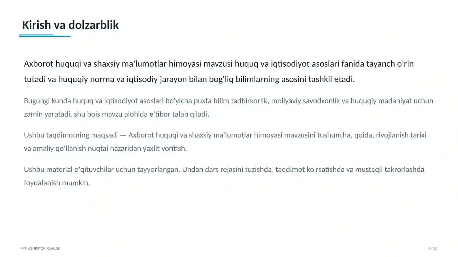 Huquq va iqtisodiyot asoslari (9–11) 4