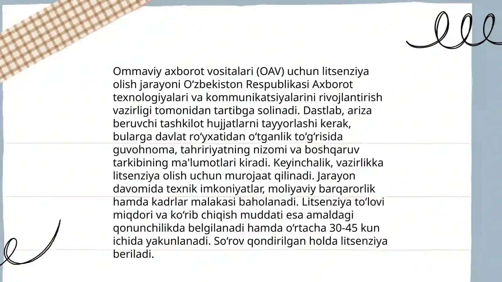 Ommaviy axborot vositalarining huquqiy maqomi 4