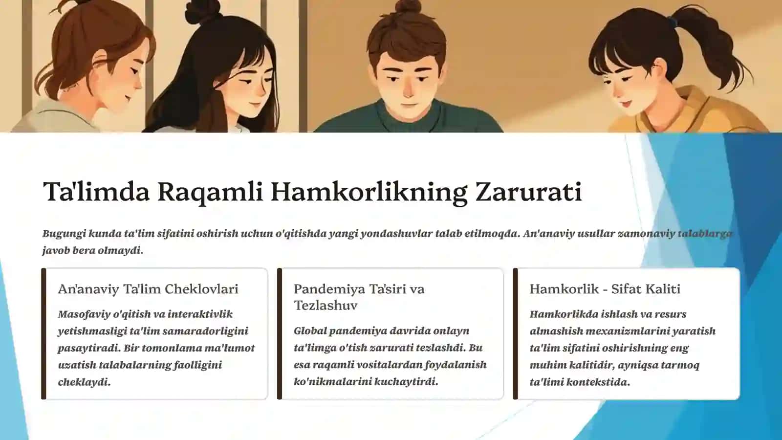 Google Xizmatlari Bilan Hamkorlikda Tarmoq Ta'lim Resurslarini Yaratish 4