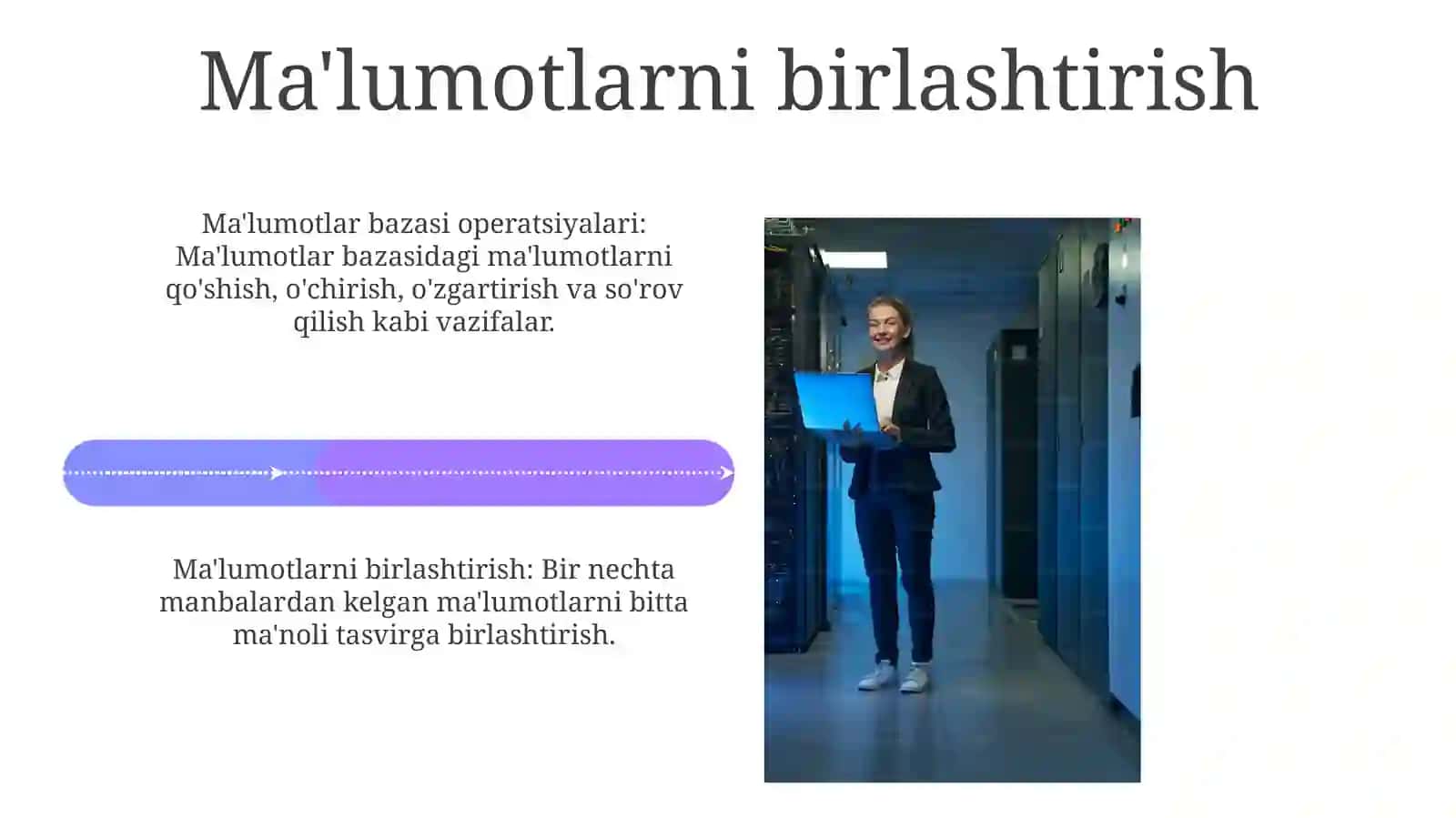 Ma'lumotlar Bazasi Boshqaruv Tizimlari 4