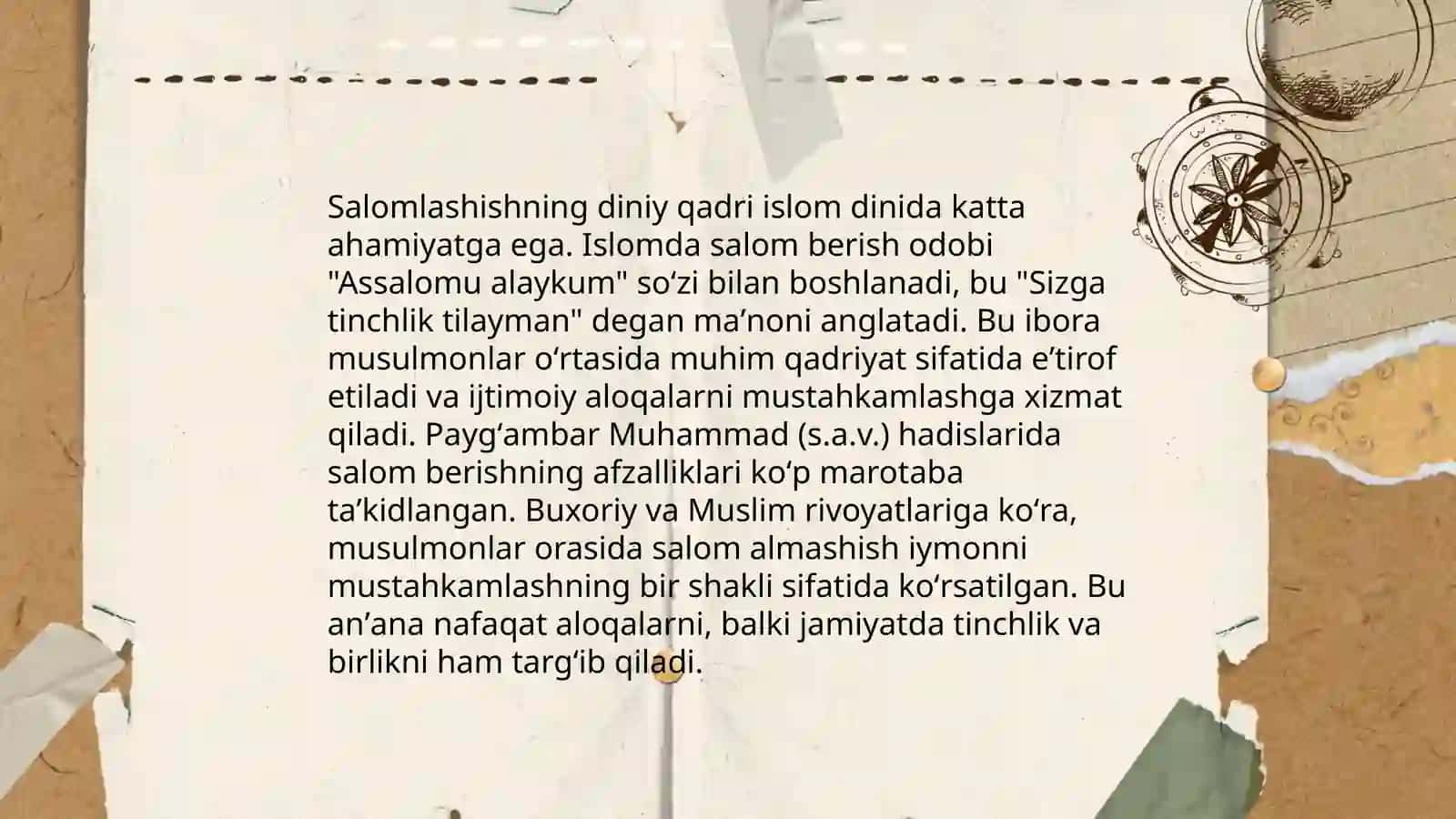 Salomlashish odobi 4