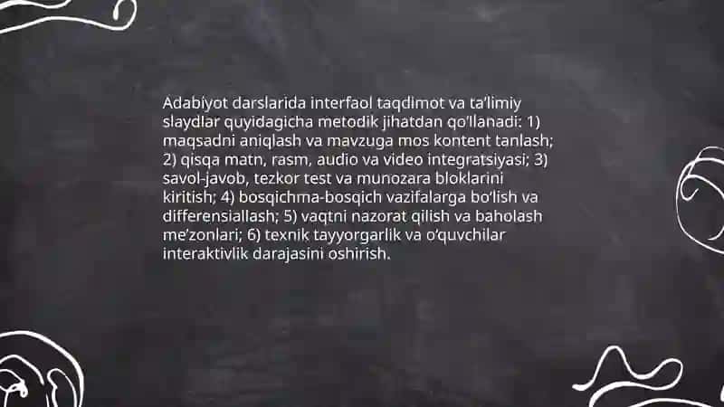 Adabiyot darslarida multimedia vositalaridan foydalanish 4