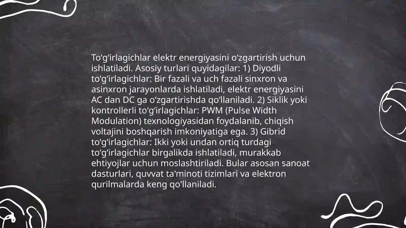 Yarimoʻtkazgichli toʻgʻirlagichglar 4