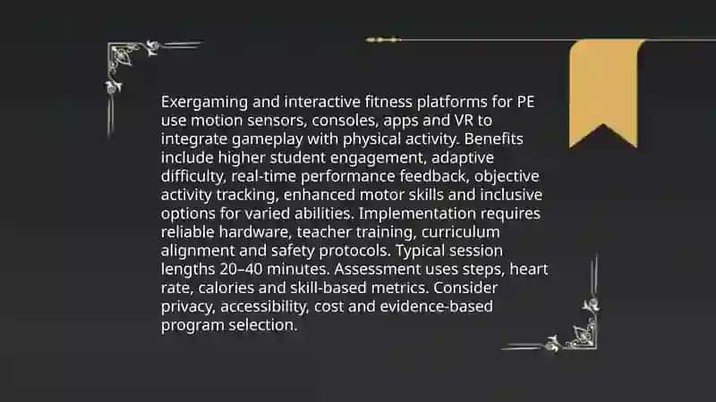 Virtual and Remote Physical Education Programs for Schools 4