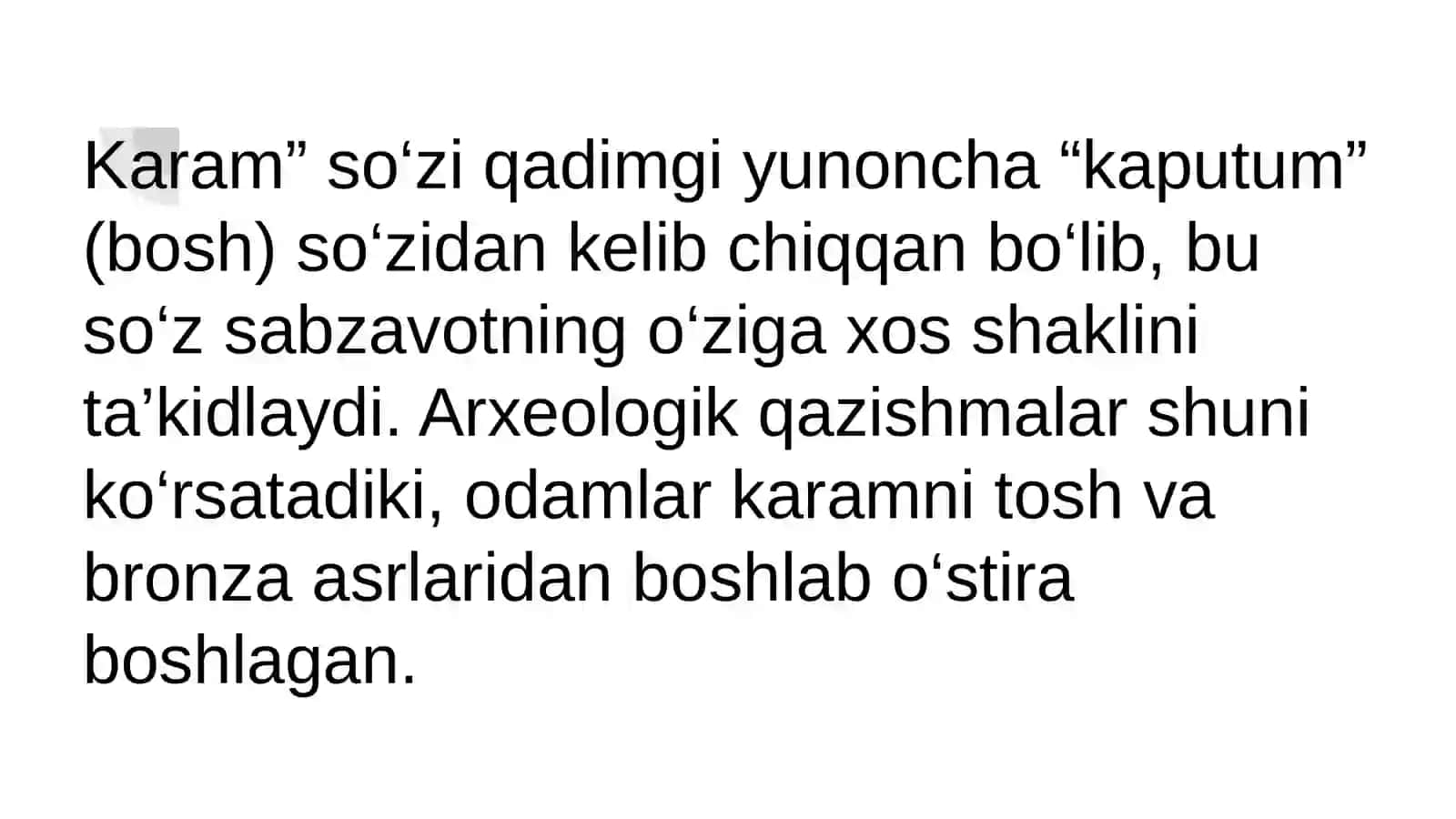 Kam tarqalgan karam oʼsimligi biologiyasi 4