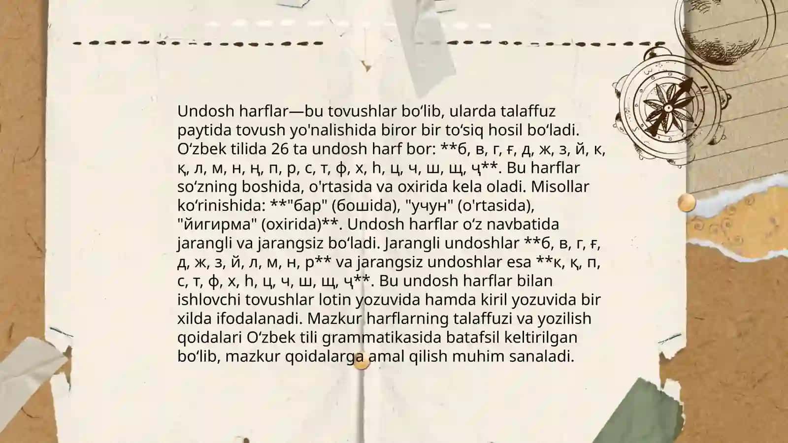 Unli va undosh harflar 4