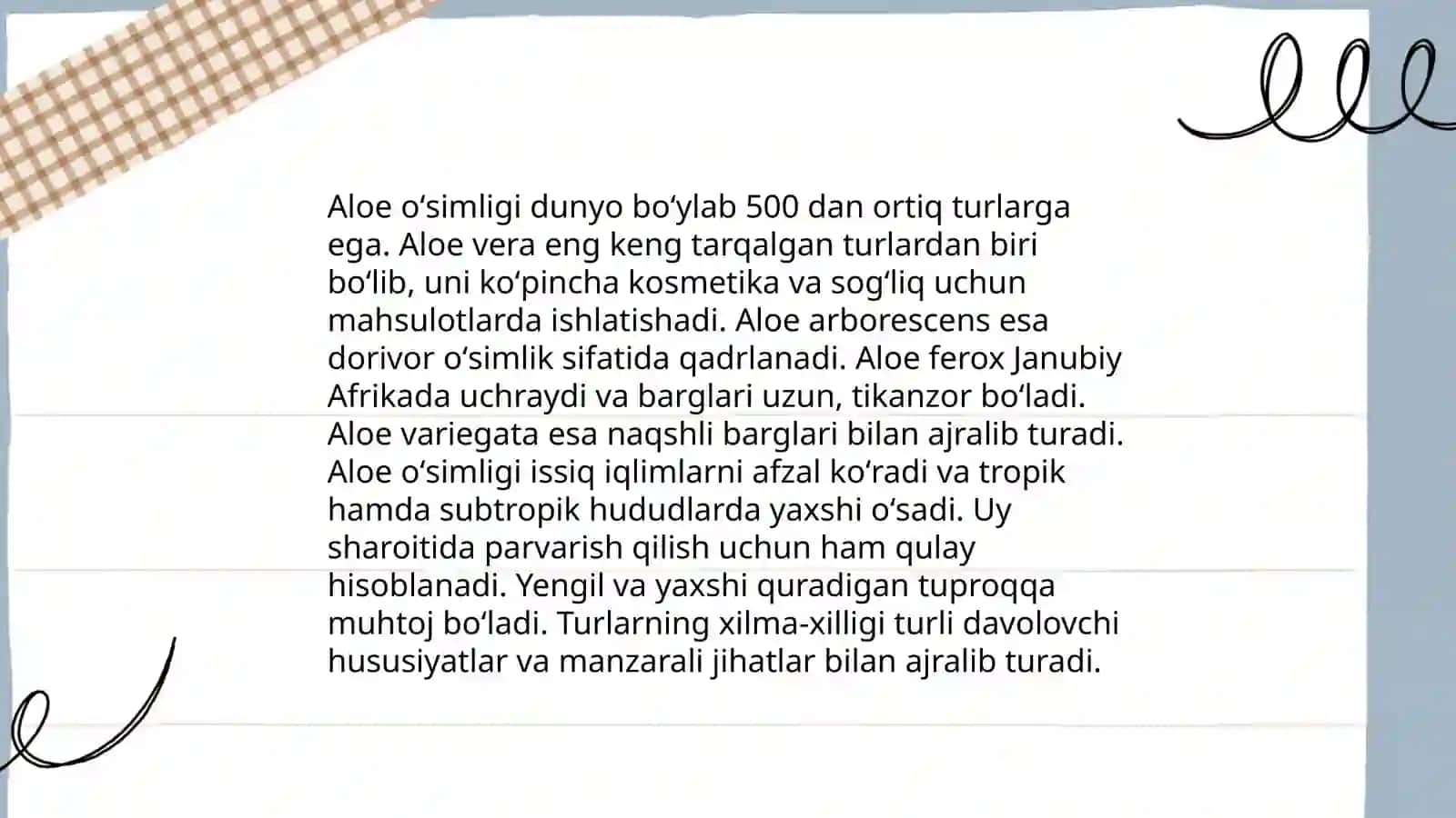 Aloe oʻsimligi haqida maʼlumot 4
