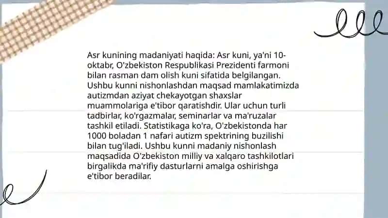 Asr kunining tarixi 4