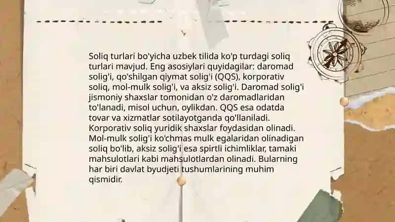 Soliq tamoillari va elementlari 4