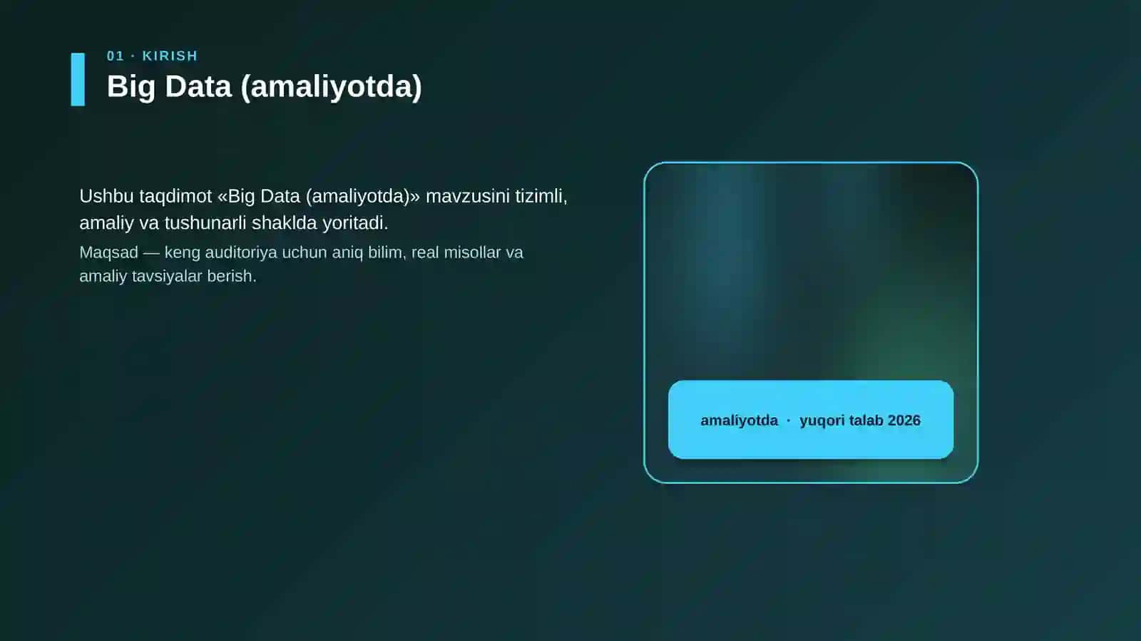 Big Data (amaliyotda) 4