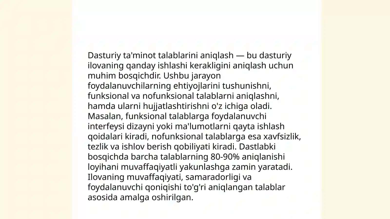 Tanlangan soha uchun axborot tizimini loyihalash loyihasi 4