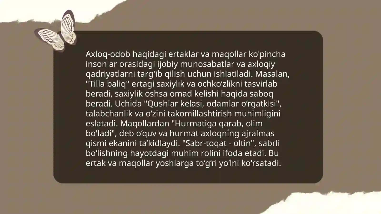 Ertak va maqollar 4