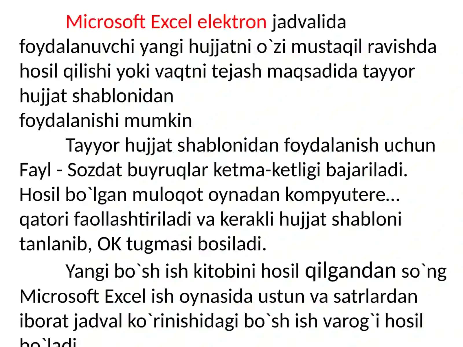 Excelda ma'lumotlar tahlili 4