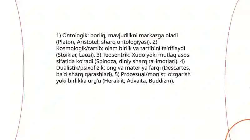 Sharqiy va Gʻarbiy mutafakkirlarning falsafa mohiyati 4