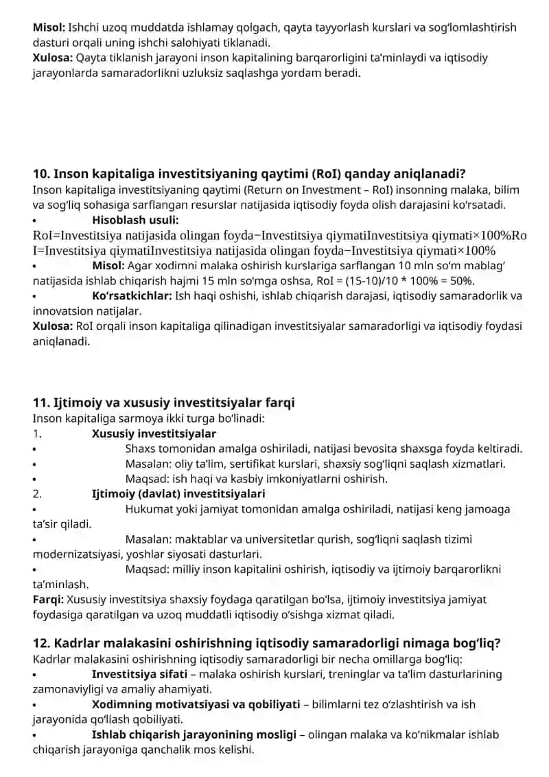 Inson kapitali va inson resurslari o'rtasidagi farqlar 4
