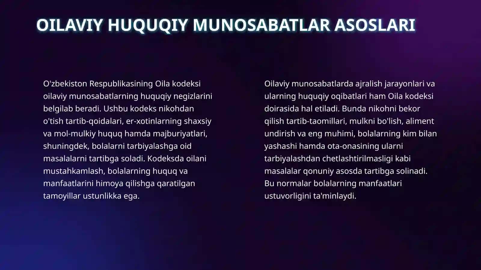 Oiladagi burch va mas'uliyat 4