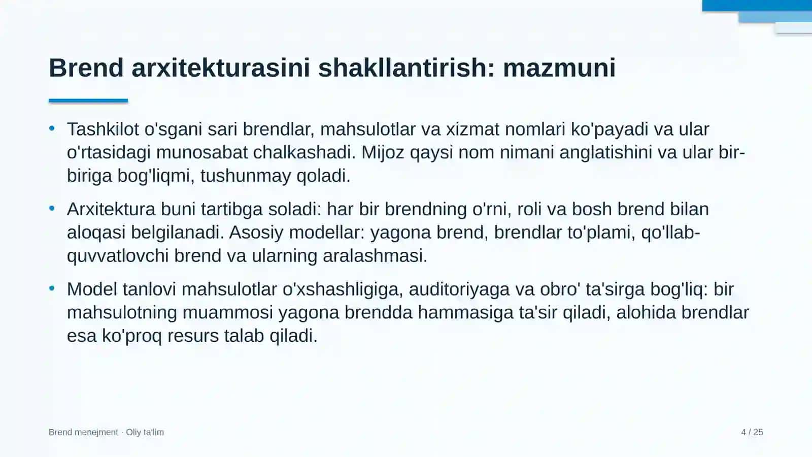 Bolalar-o'smirlar sport maktablarida brend arxitekturasini shakllantirish 4