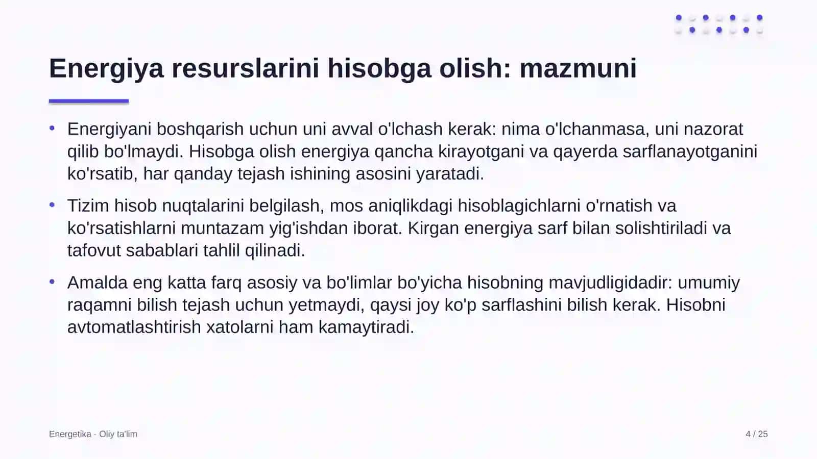 sanoatda energiya resurslarini hisobga olish 2224 4