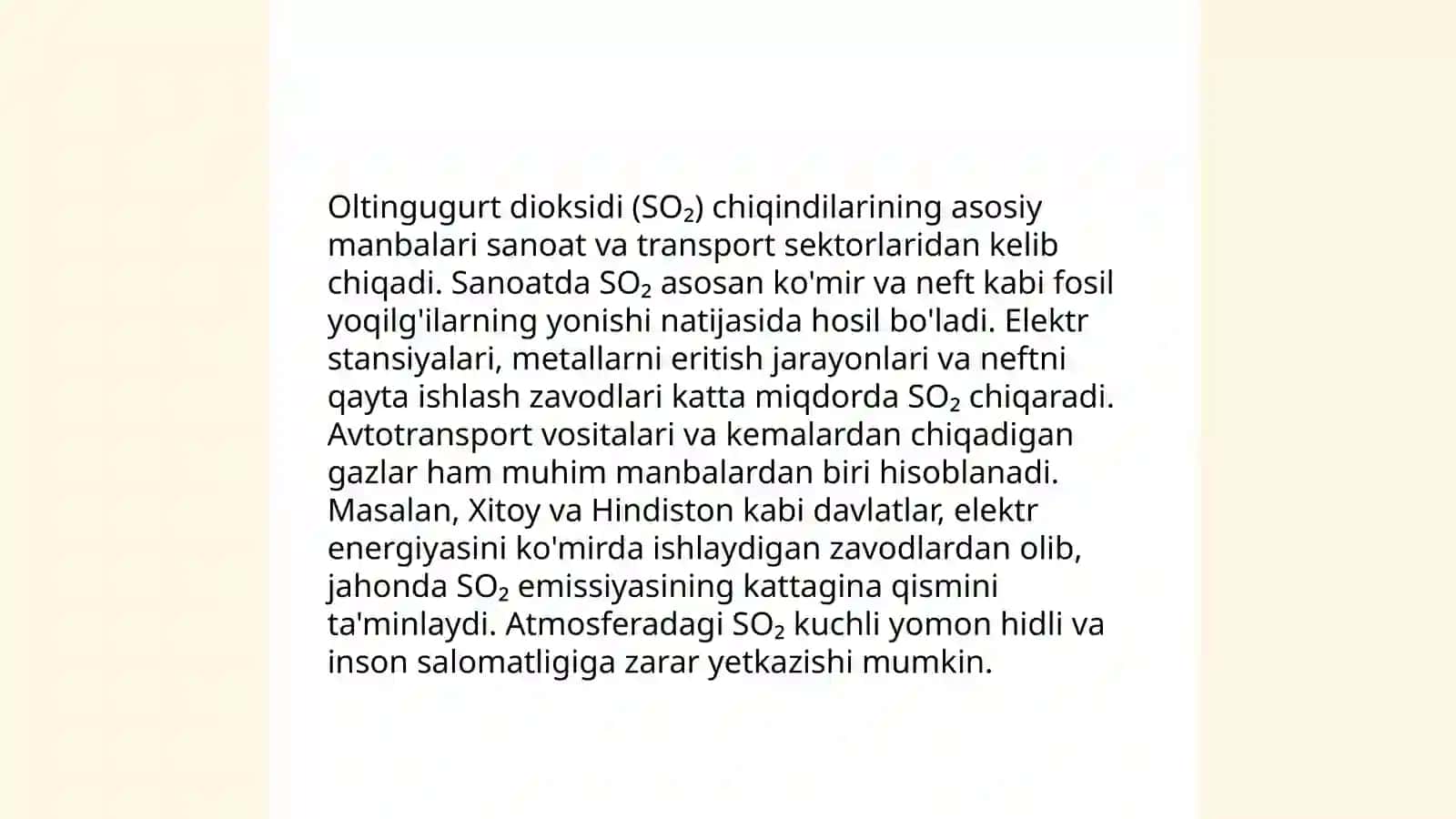 Sulfat kislota ishlab chiqarish texnologiyasi 4
