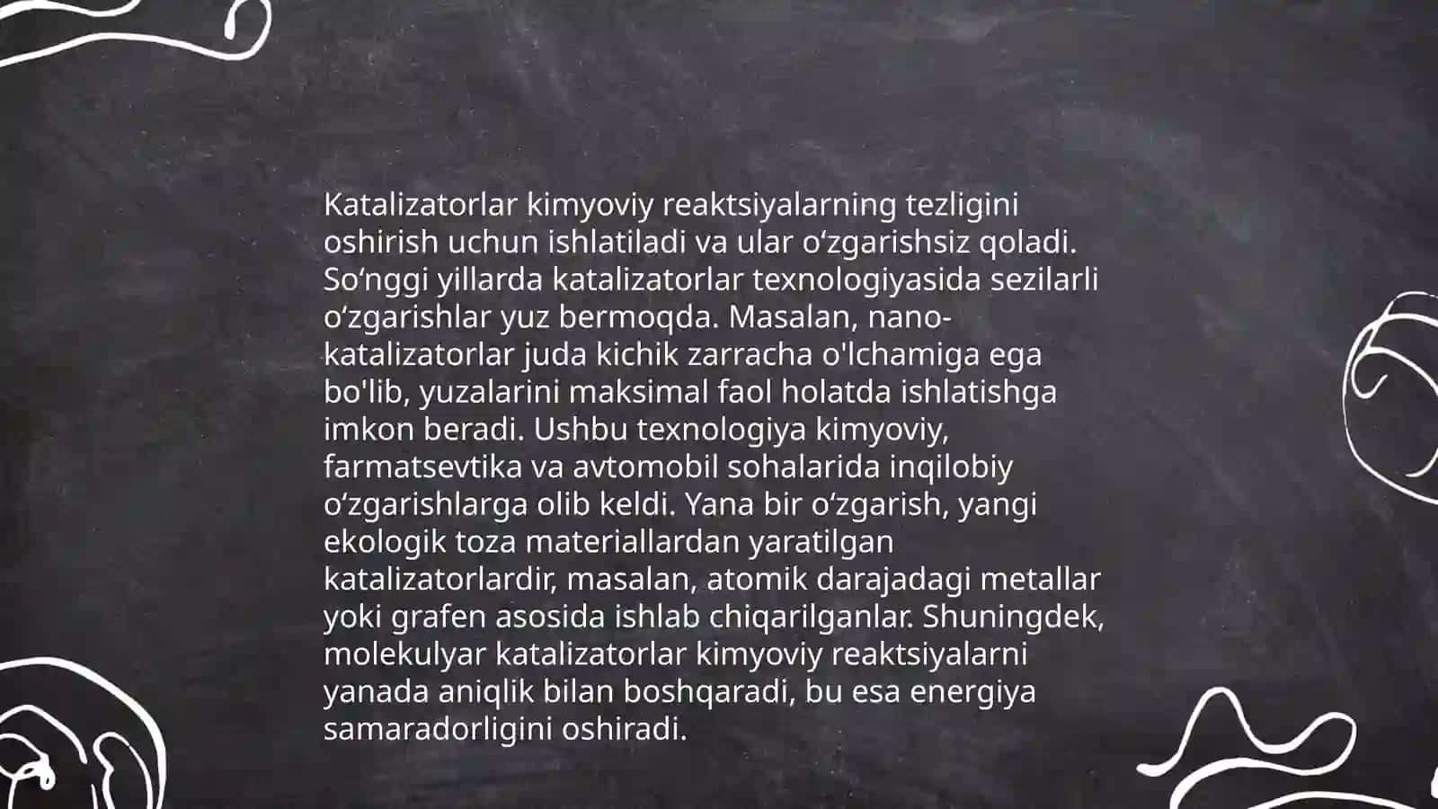 Katalizatorlarning barqaror faolligi 4