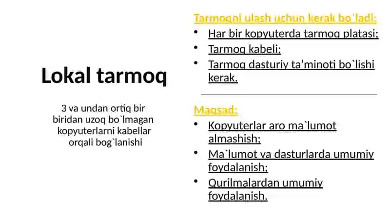 Kompyuter tarmoqlari ishlash uslublari 4