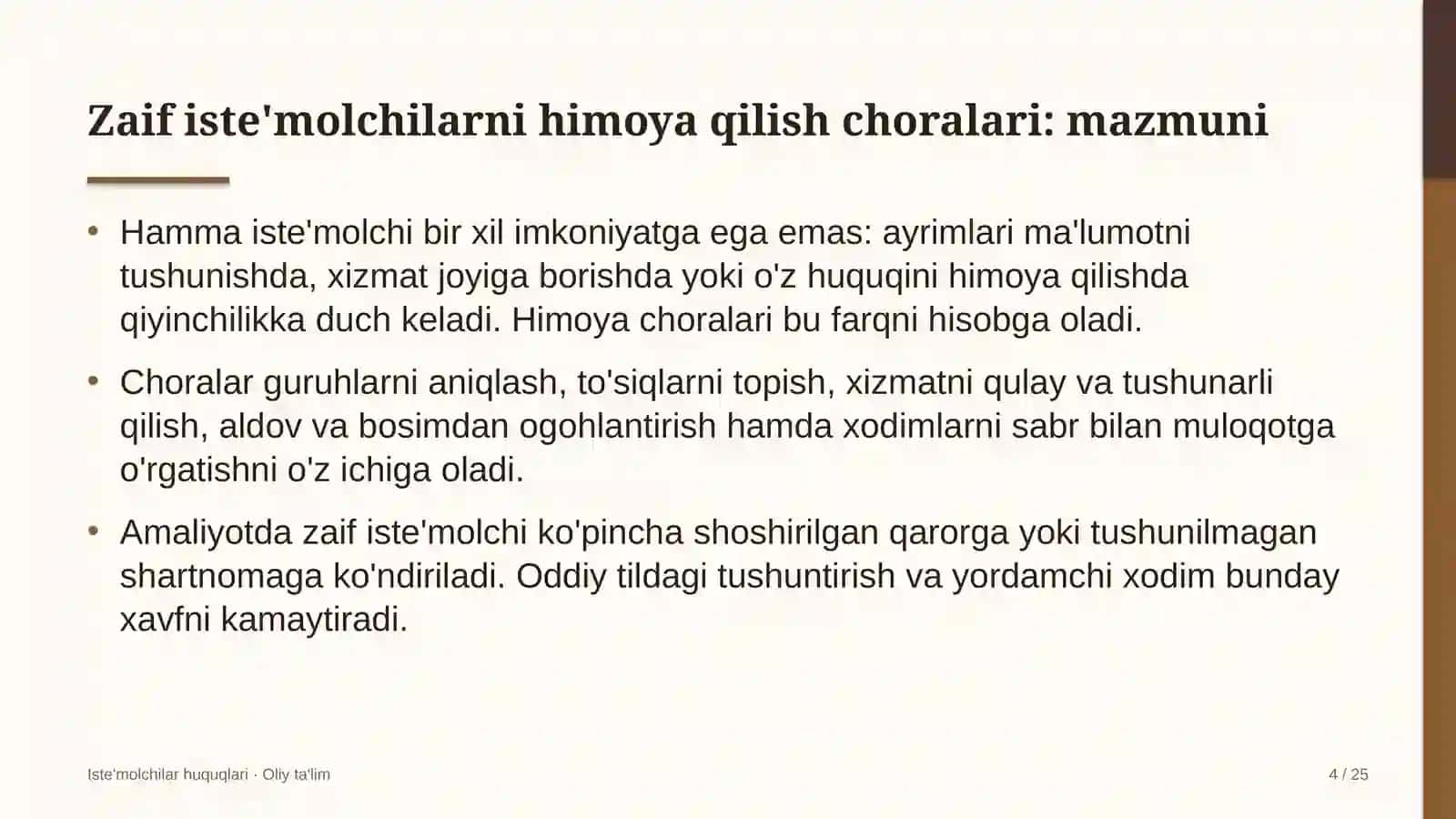 sanoat qurilishida zaif iste'molchilarni himoya qilish choralarini ko'rish 1497 4