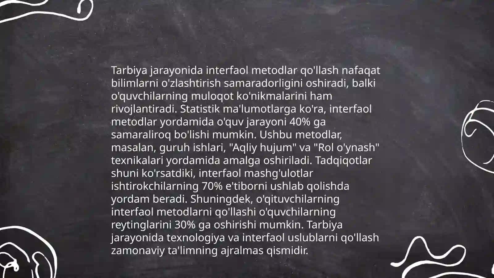Tarbiya fanini oʻqitish metod va vositalari 4