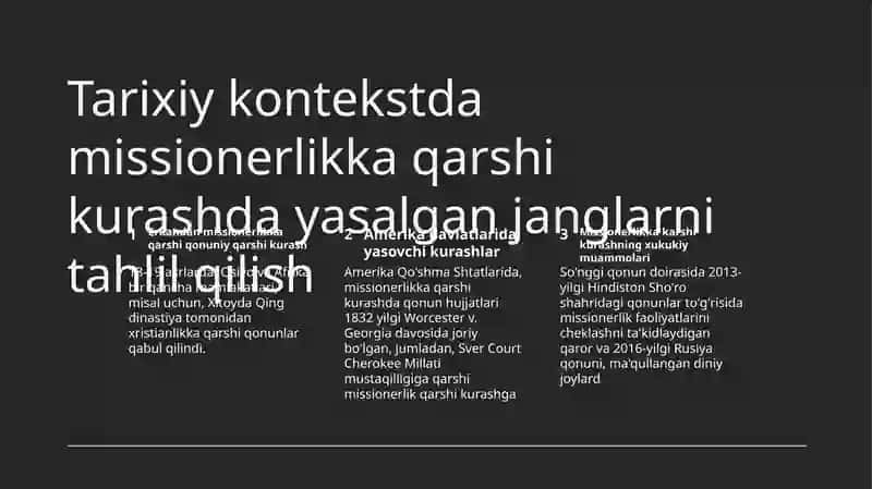 Missionerlikka karshi kurashning xukukiy amaliy asoslari 4