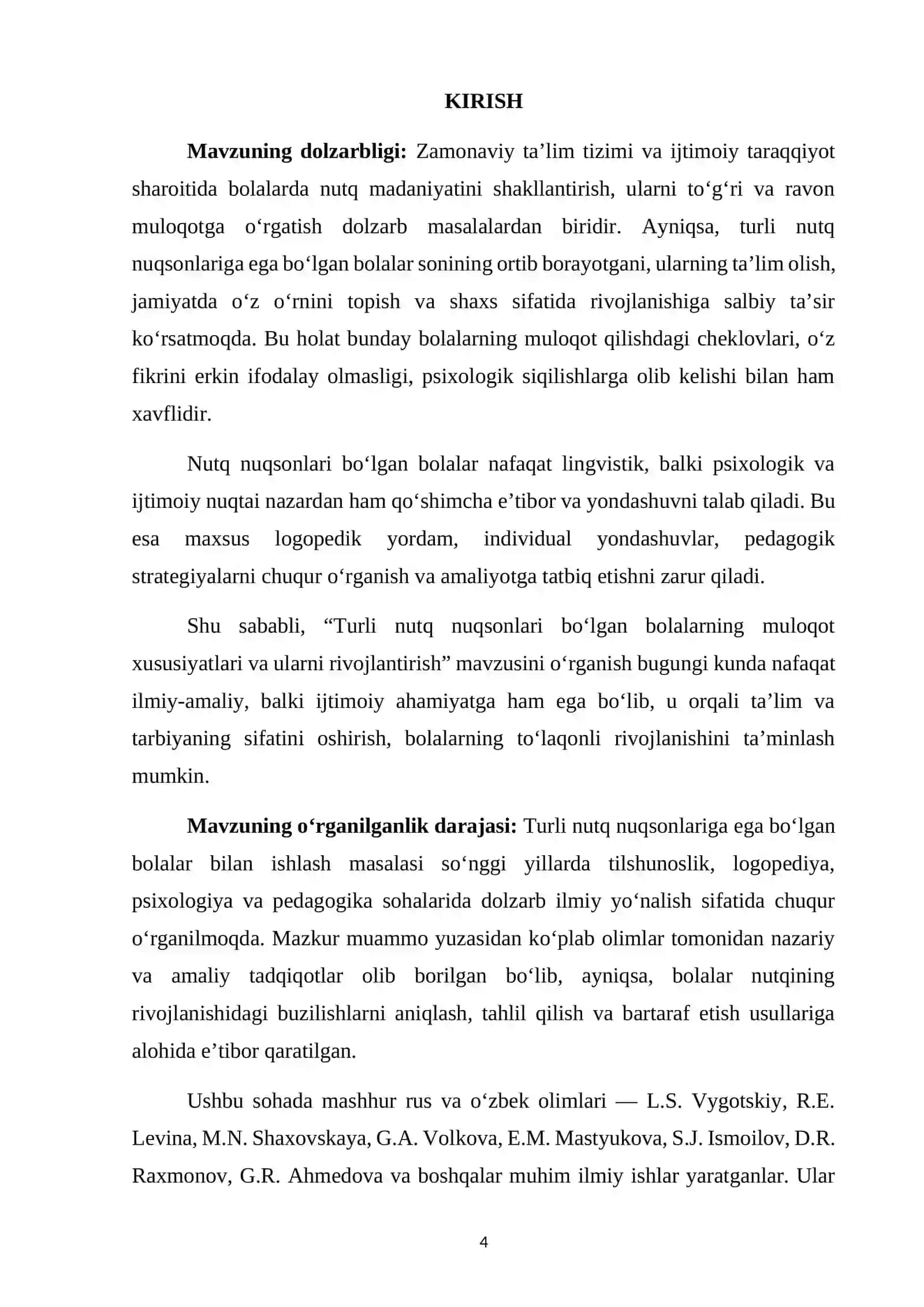 Turli nutq nuqsonlari bo‘lgan bolalarning muloqot xususiyatlari va ularni rivojlantirish 4