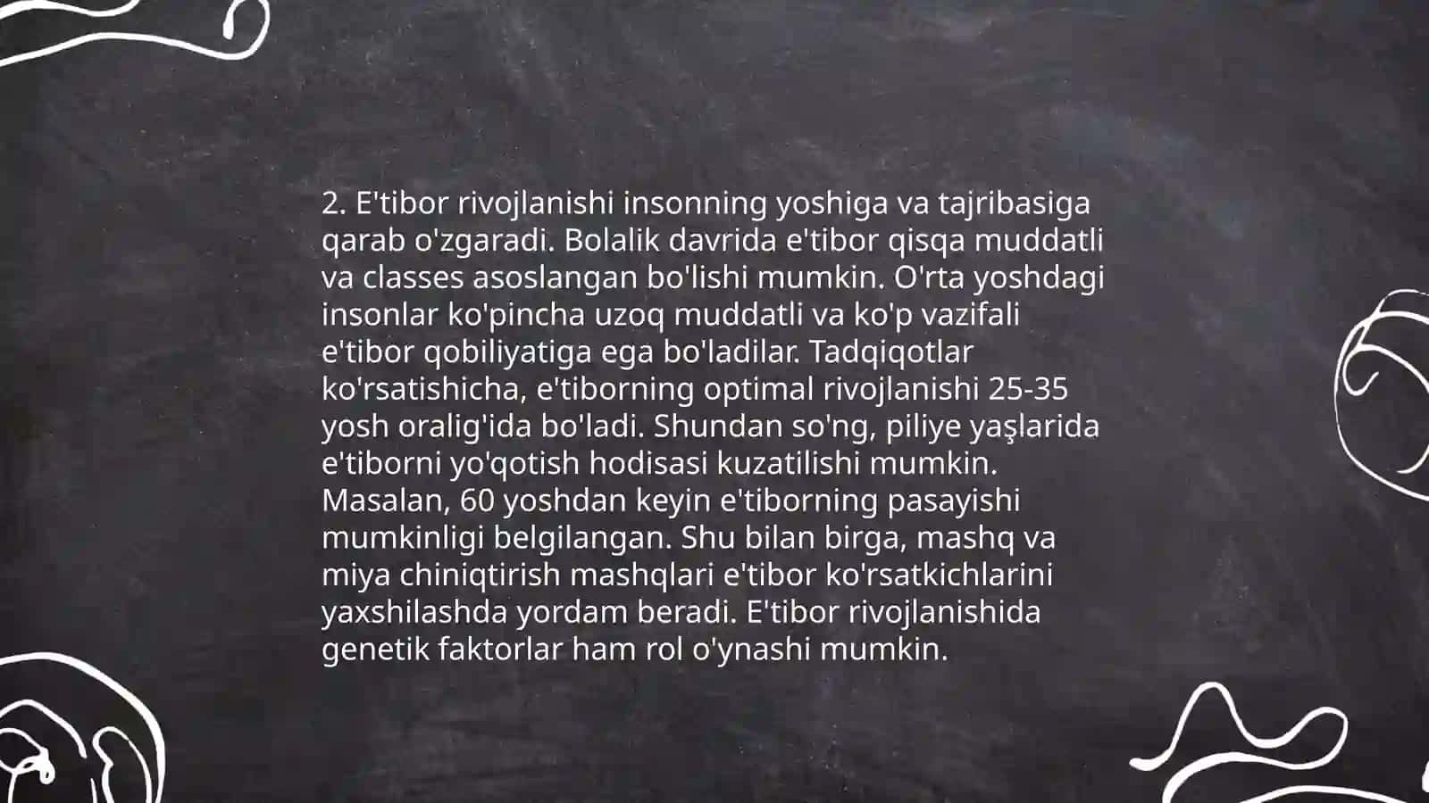 Diqqat va xotira 4
