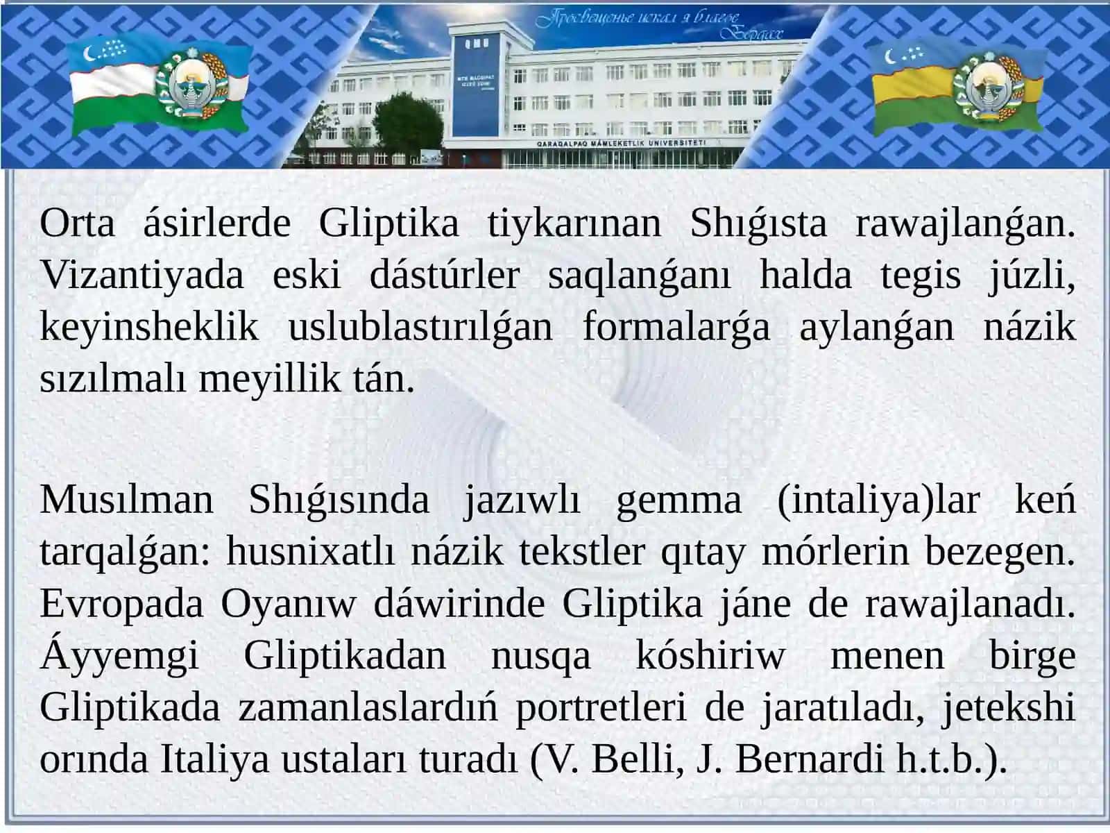 ORTA AZIYАNÍŃ ORNAMENTI HÁM SÚWRETLEW ÓNERI 4
