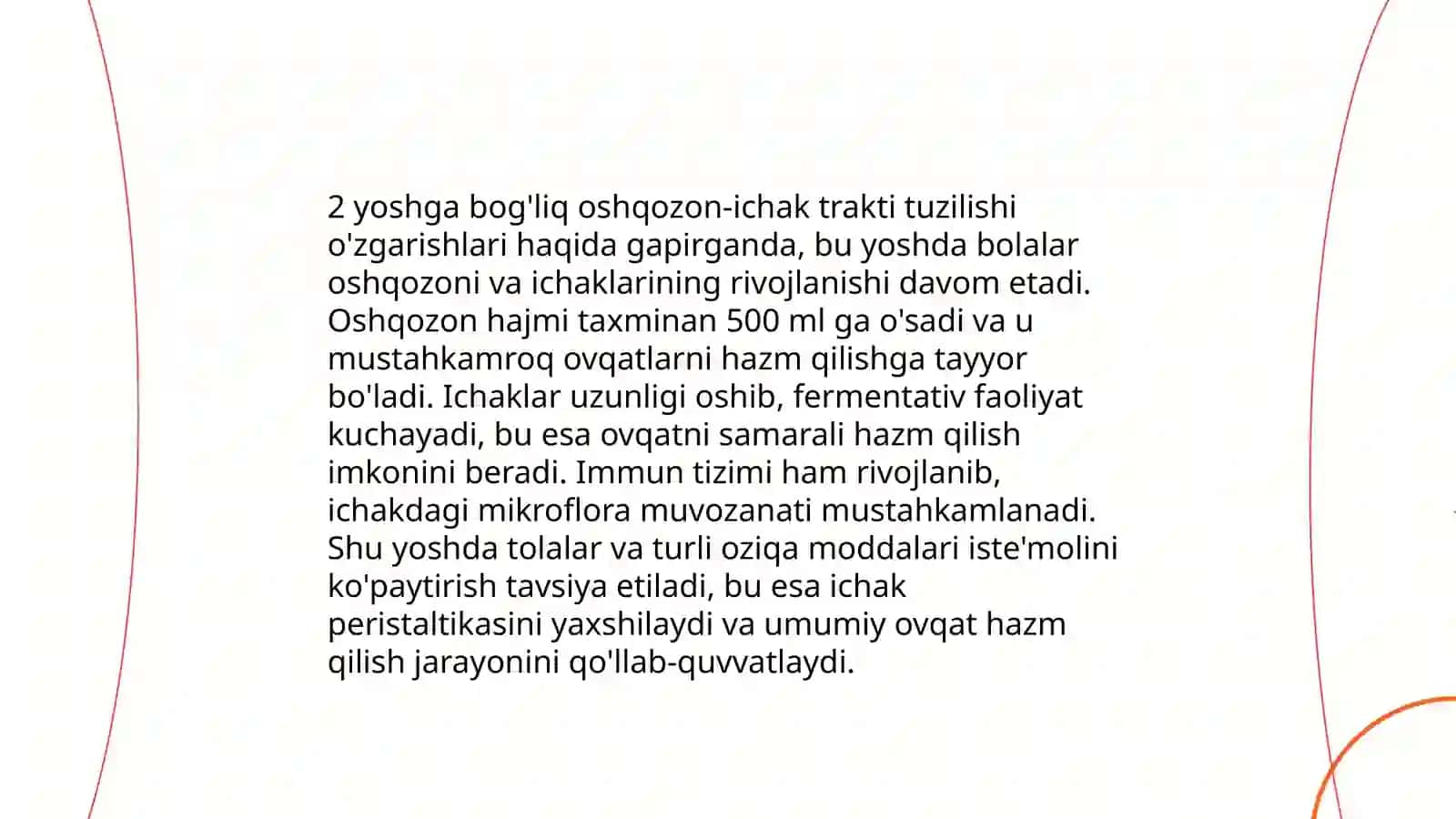 Ovqat hazm qilish va ovqatlanishni yoshga oid fizyologiyasi 4
