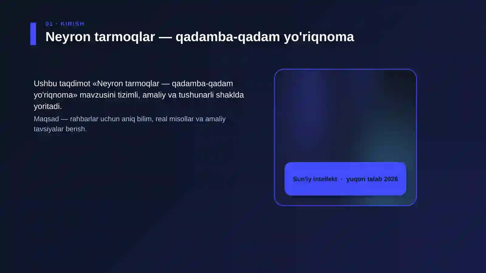 Neyron tarmoqlar — qadamba-qadam yo'riqnoma 4