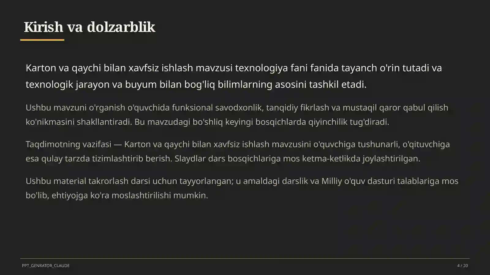Karton va qaychi bilan xavfsiz ishlash (2-sinf) 4