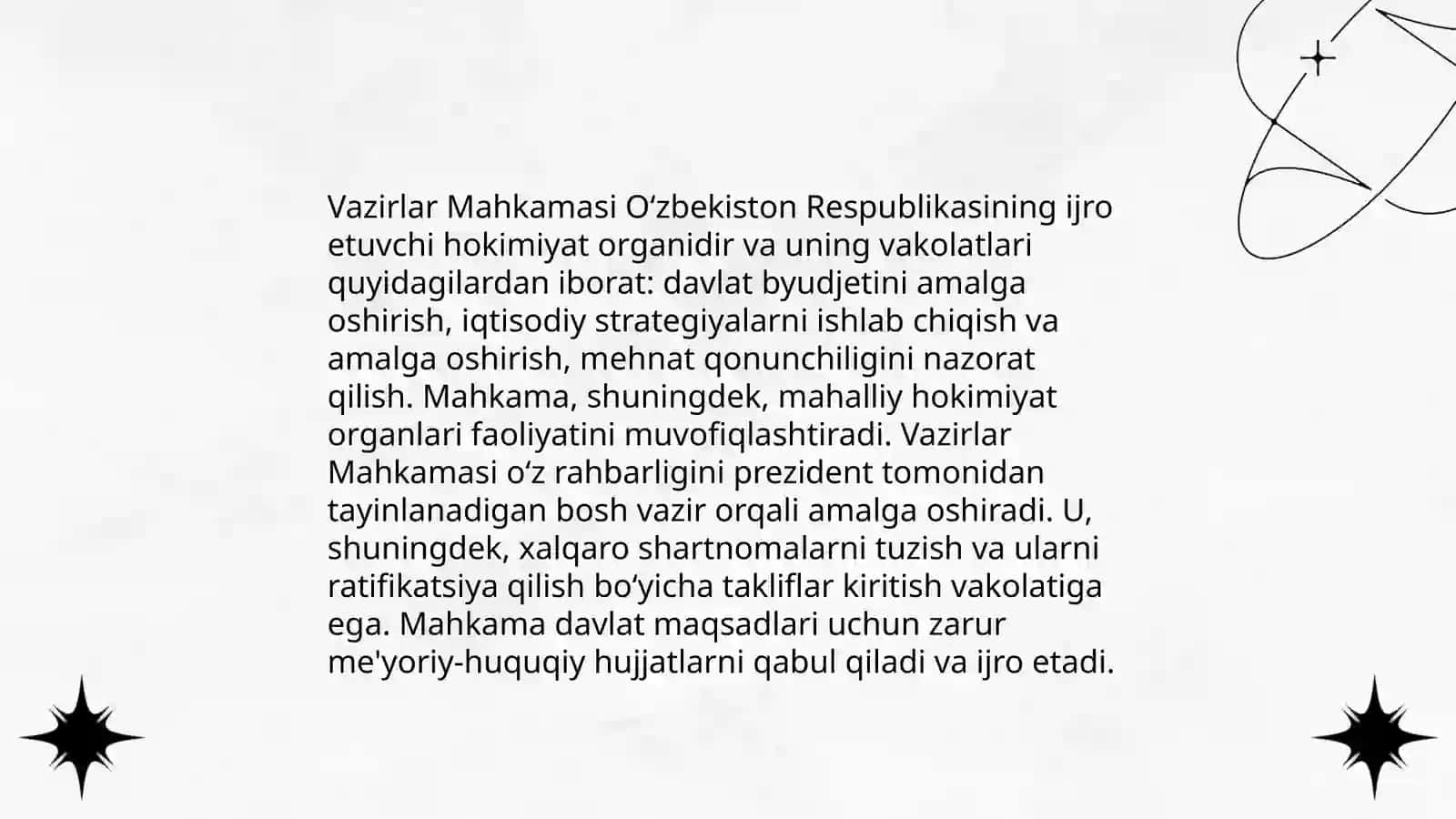 O'zbekiston Respublikasi Vazirlar Mahkamasi 4