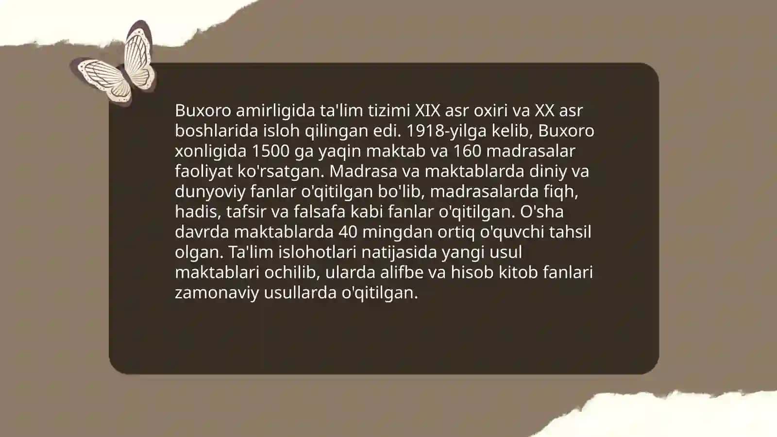 XVII-XVIII asrlarda va XIX asrning birinchi yarimida taʼlim tarbiya va pedagogik fikrlar 4
