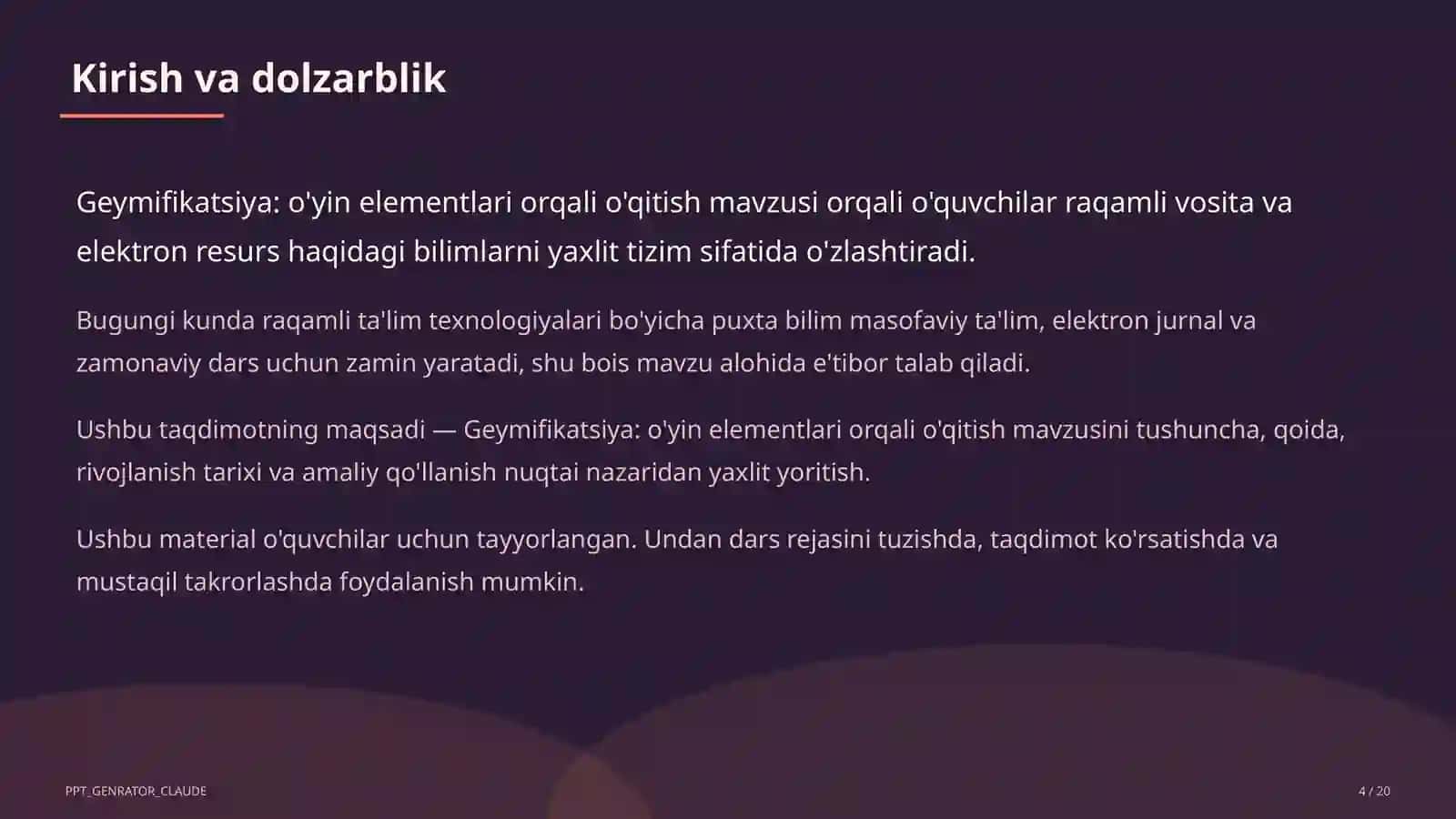 Geymifikatsiya: o'yin elementlari orqali o'qitish 4