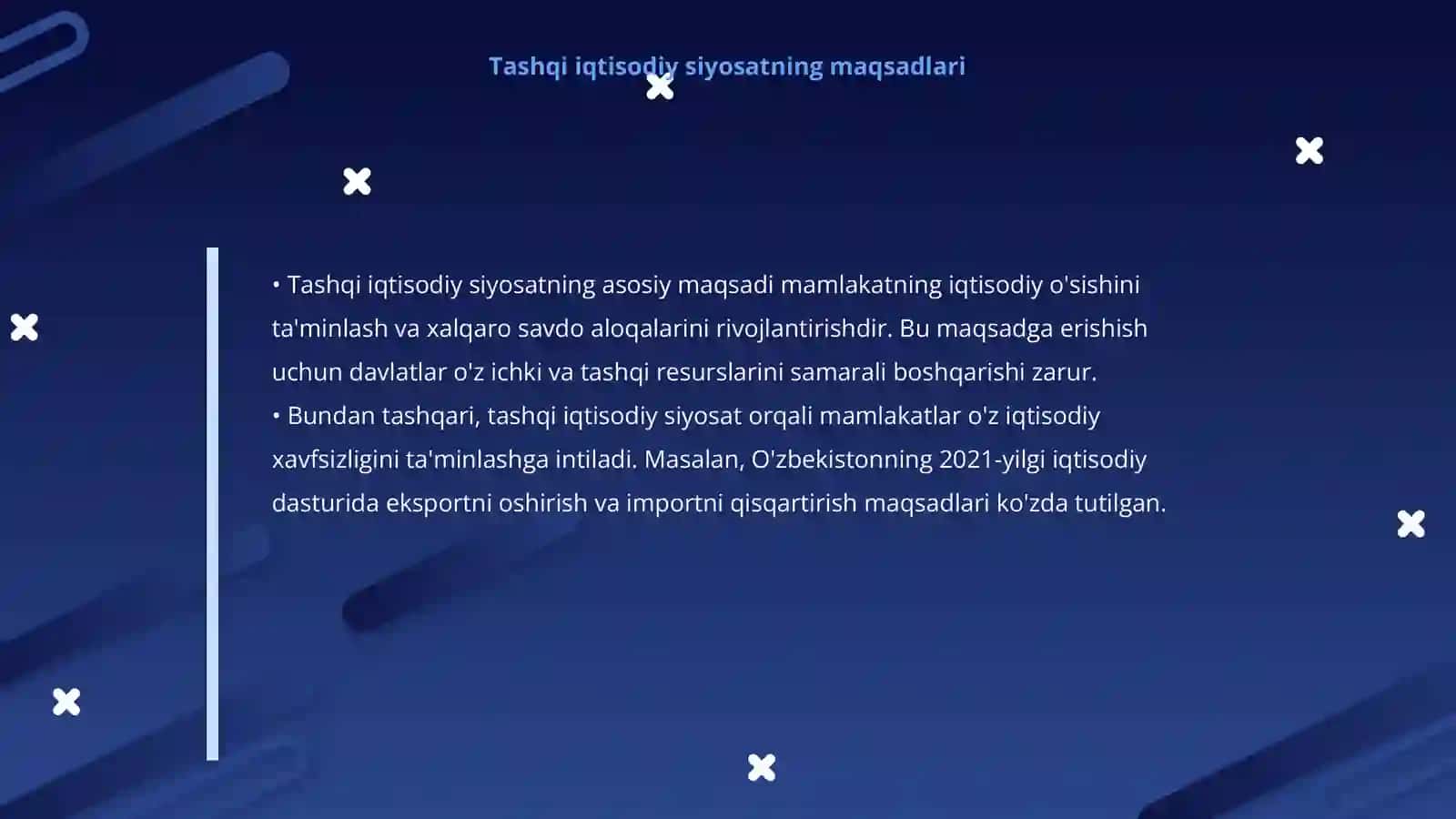Tashqi iqtisodiy siyosat 4