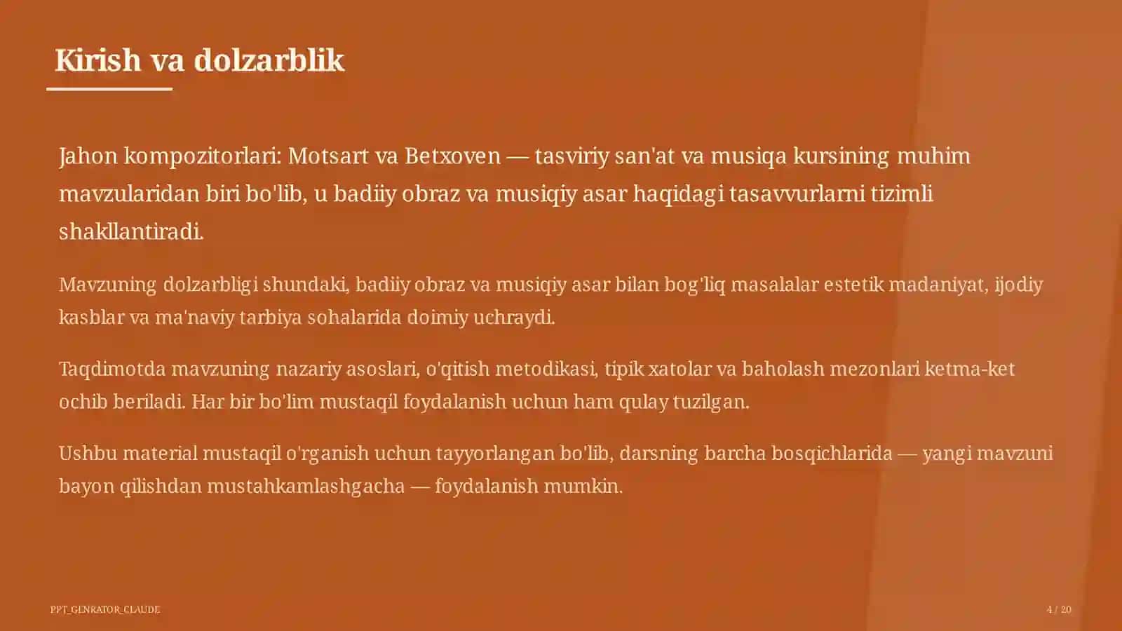 Jahon kompozitorlari: Motsart va Betxoven (6-sinf) 4