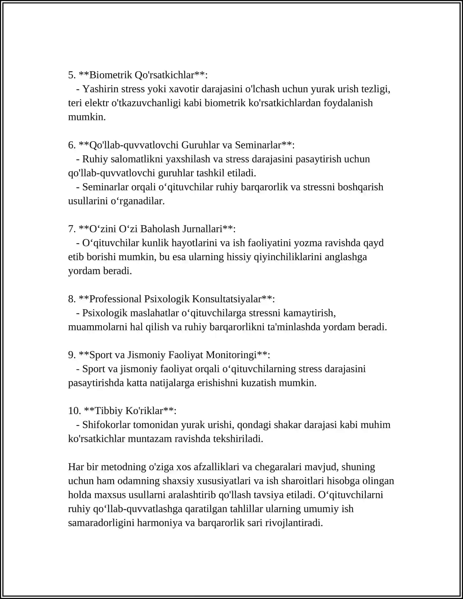 PEDAGOGIK MAHORATDA OʻQITUVCHINING OʻZ RUHIY HOLATINI BOSHQARA OLISH TEXNIKASI 4