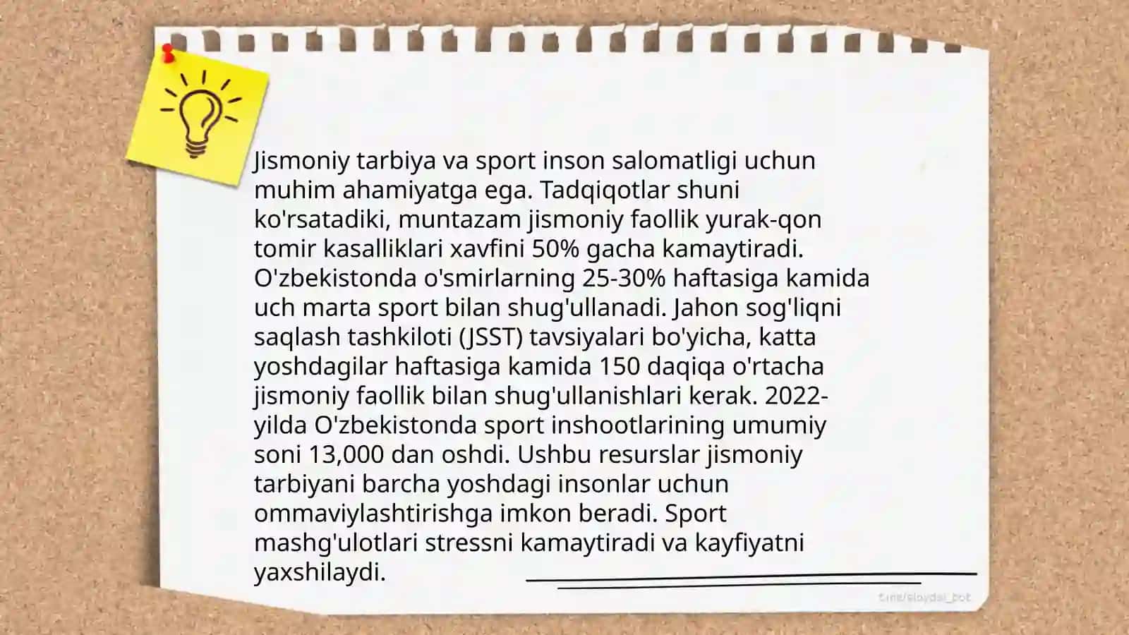 Sog'lom turmush tarzini shakllantirishning samarali usullari 4